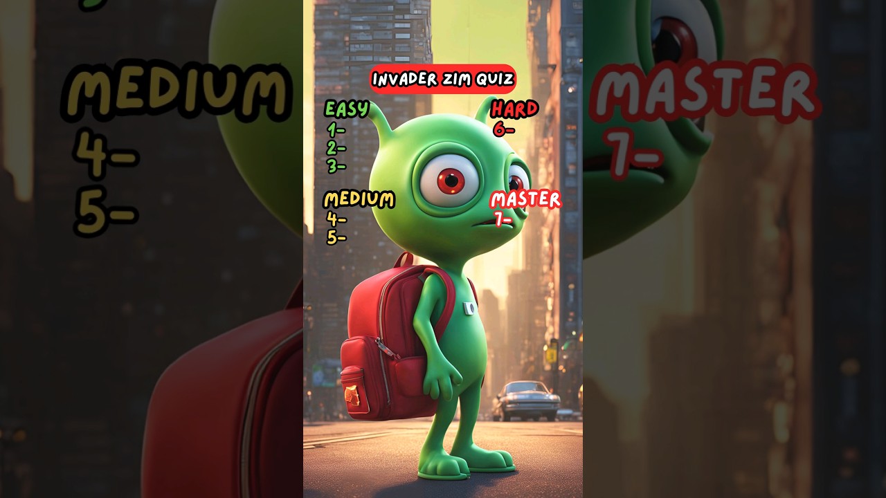 Can you name the characters in Invader Zim? #quiz #trivia