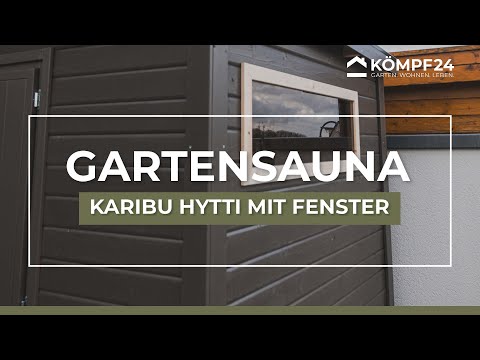 Gartensauna Detaillierte Anleitung | Karibu Hytti 3 (mit optionalem Fenster)