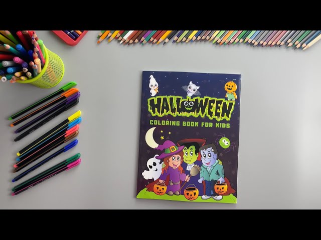 Vídeo relacionado con Halloween Colouring Book for Kids ages 4-8: Spooky Halloween Gifts For Kids Trick or Treat Party Favour