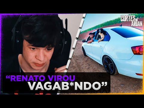 ARUAN REAGE A FUI PARA O ACAMPAMENTO COM MEU CARRO SECRETO (RENATO GARCIA) - Cortes do Aruan