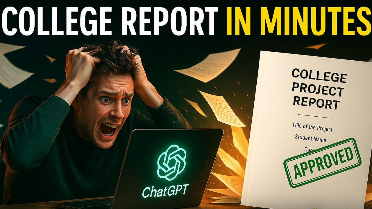 How to Create College Project Report using ChatGPT AI Tutorial