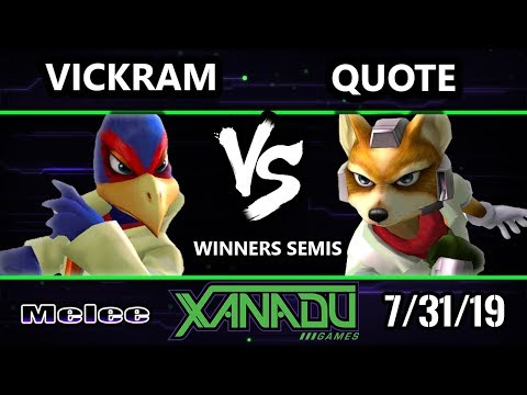 S@X 313 SSBM - Vickram (Falco) Vs. Quote (Fox) Smash Melee Winners Semis