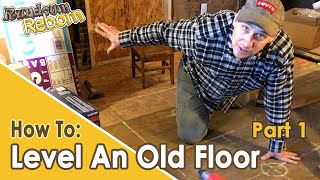 DIY: Easiest Way To Level An OLD WOOD FLOOR - Using Screws and a Level