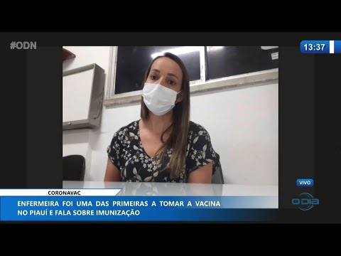Enfermeira foi uma das primeiras a tomar a Coronavac no Piauí e fala sobre imunização 19 01 2021