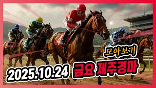 2025년 10월 24일 금요 제주경마 전체경주 모아보기