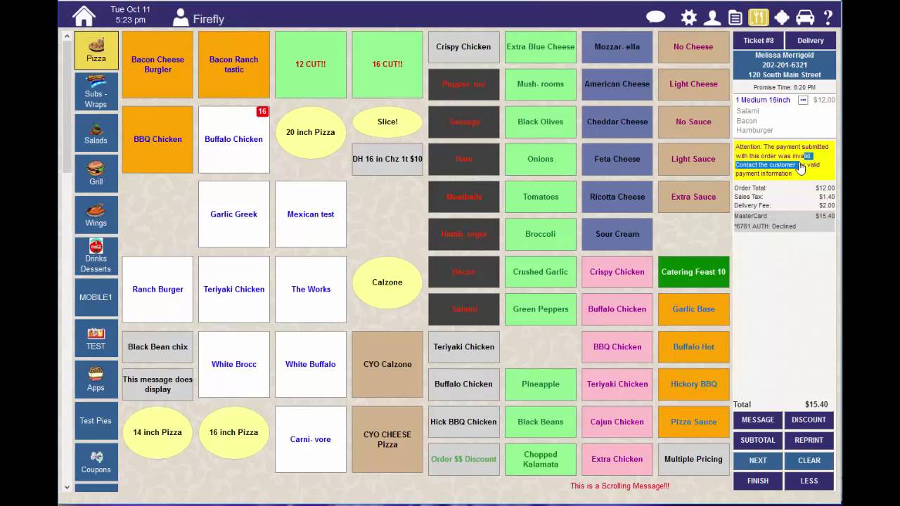 Thr!ve POS Declined Credit Cards on Deferred Orders