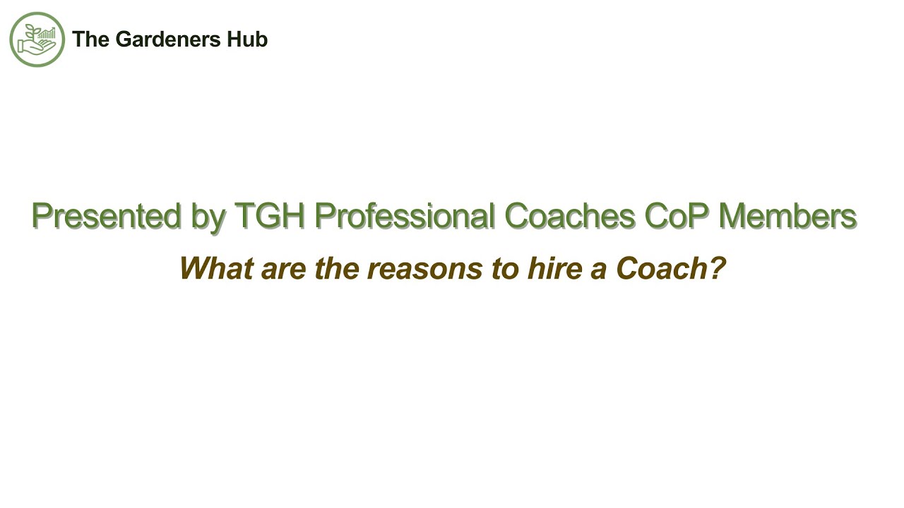 What are the reasons to hire a Coach? Here are insights from Dr. Gautam Pant.