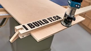 How To Make A Self-Clamping Straightedge Guide