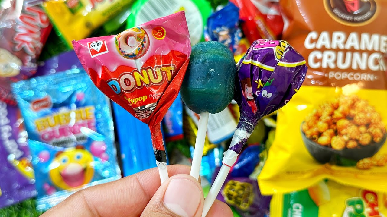 Mesmerising Lollipops | Cute Rainbow Candies and Chocolates Unpacking | ASMR