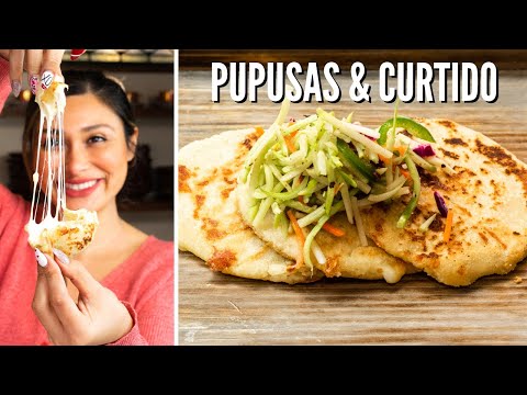 HOW TO MAKE PUPUSAS & CURTIDO! Healthy & Delicious!