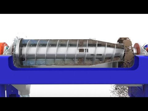 Funcionamiento centrífuga deshidratación de lodos ALDEC - Alfa Laval
