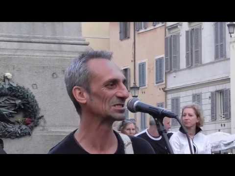 Comfortably Numb, Time, Money covers of Pink Floyd at Campo de Fiori (Giordano Bruno) - Roma, Italy