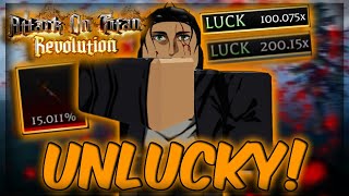 AOT Revolution Can 100x LUCK Get Me TITAN SERUM!? (crying!)