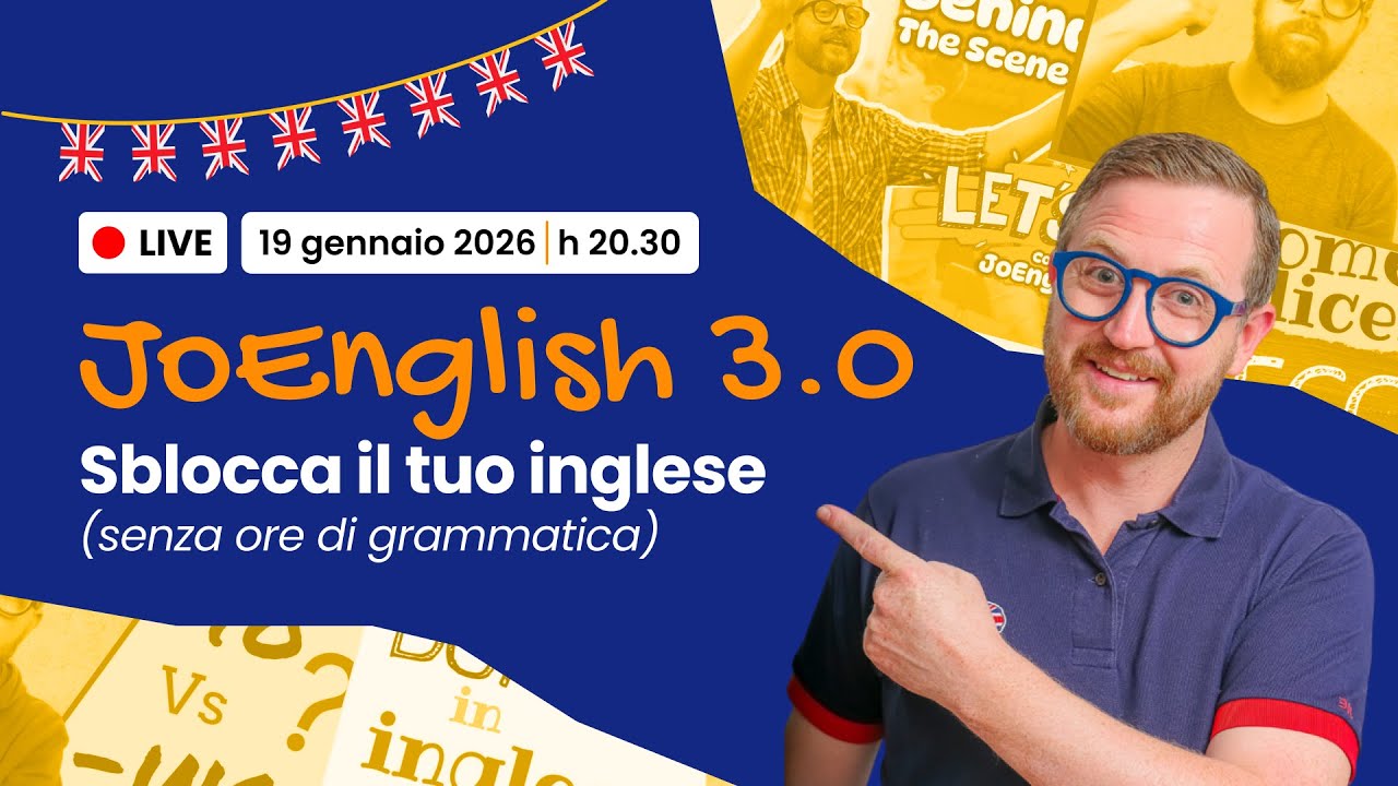 🇬🇧🔥Scopri TUTTE LE NOVITÀ! Evento JoEnglish GRATUITO!🇬🇧💪