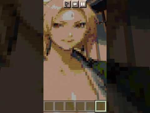 SR Gaming YT - Minecraft Pixel art #shorts #naruto #boruto #tsunade