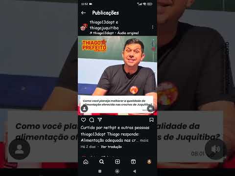 PRÉ CANDIDATO A PREFEITO THIAGO DO PT FALA SOBRE ALIMENTAÇÃO NAS CRECHES E ESCOLAS MUNICIPAIS.
