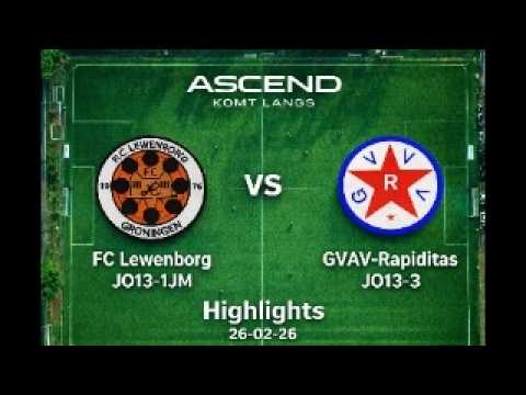 Highlights FC lewenborg jo13-1 VS GVAV jo13-3 |Ascend komt langs 