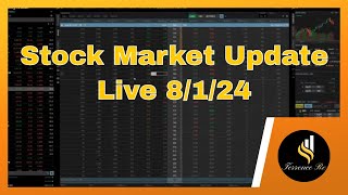 Stock Market Update Live 8/1/24 #trading #stocks #volatility