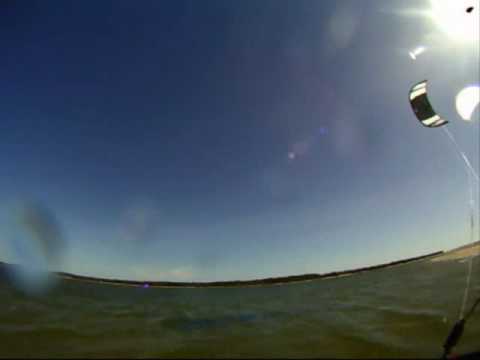 Helmet Cam Kiteboard Crash