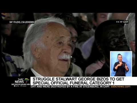 George Bizos awarded a Special Official Funeral Category-1