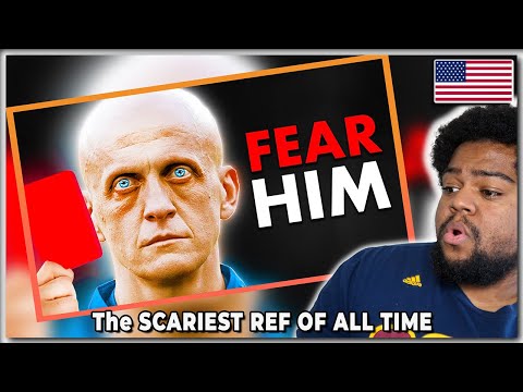 American Reacts To The SCARIEST Referee in FOOTBALL HISTORY (Pierluigi Collina)