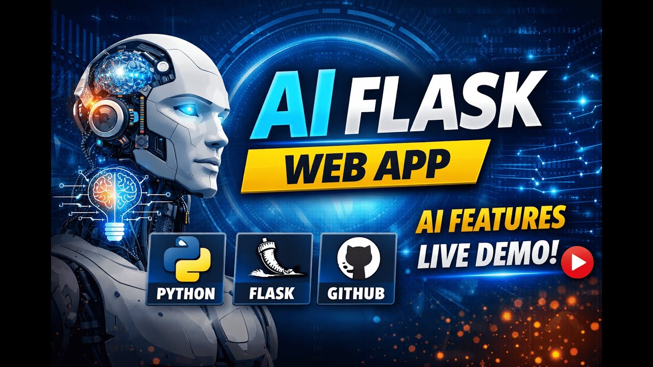 AI Flask Web App | Python & Flask AI Project Demo #ai #viral #python #github #webdevelopment