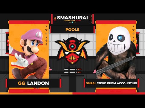 Smashurai: Superstar Dojo - GG |Landon (Luigi) Vs. SMRAI | Steve From Accounting (Mii Sword/R.O.B.)