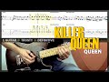 Killer Queen | Guitar Cover Tab | Guitar Solo Lesson | Backing Track with Vocals 🎸 QUEEN