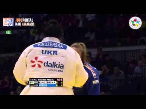 Judo Grand Prix Dusseldorf 2015 Bronze o78kg KINDZERSKA Iryna (UKR) vs. WEISS Carolin (GER)