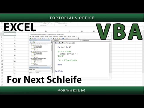 For Next Schleife / Excel VBA