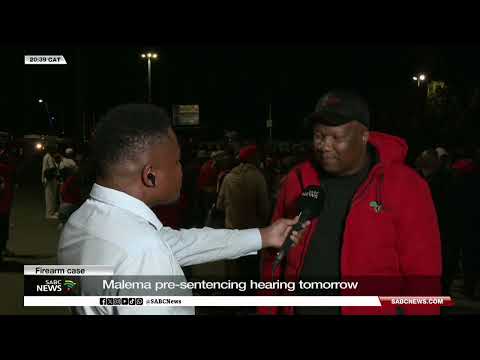 EFF members converged ahead of Malema's pre-sentence proceedings - Marshall Dlamini shares more
