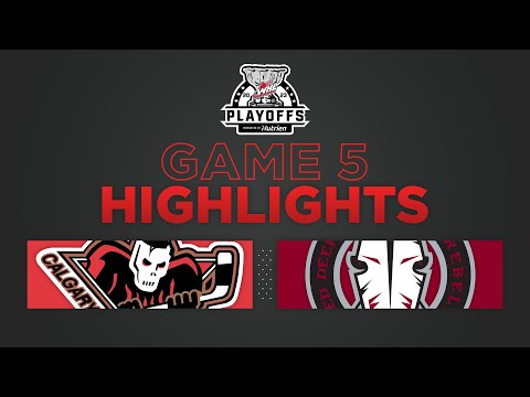 WHL Playoffs Highlights: Hitmen (5) at Rebels (6) OT - April 7, 2023