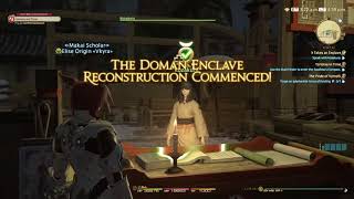 [Final Fantasy XIV Stormblood] Doman Enclave Reconstruction Quest #3: It Takes an Enclave