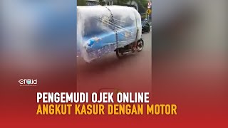 Download lagu Viral, Aksi Pengemudi Ojek Online Bawa Kasur Pakai Motor mp3