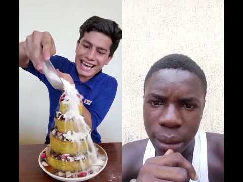 #funny #cake #duet #fypviral #trending do not waste food 🥑#viralvideo