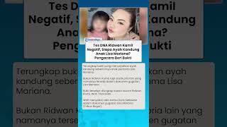 Download lagu TES DNA RIDWAN KAMIL NEGATIF! Lantas Siapa Ayah Kandung Anak Lisa Mariana? Pengacara Beri Bukti mp3 Download lagu TES DNA RIDWAN KAMIL NEGATIF! Lantas Siapa Ayah Kandung Anak Lisa Mariana? Pengacara Beri Bukti mp3