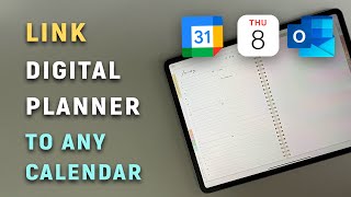 Link Digital Planner to Outlook, Google & Apple Calendars on iPad