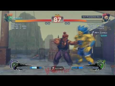 Super Streetfighter 4: Arcade Edition - intehweeds (Blanka) vs LegendOfThePass (Akuma)