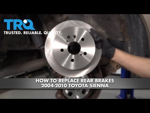 How To Replace Rear Brakes 2004-2010 Toyota Sienna