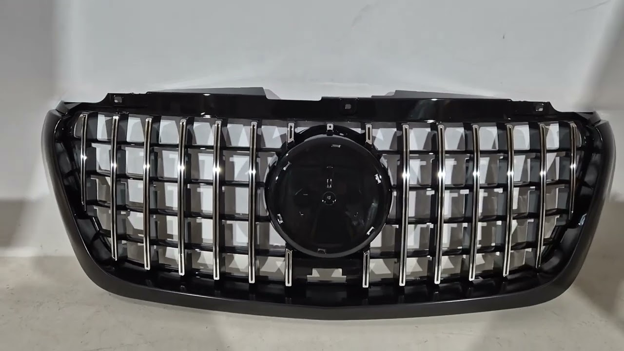 Накладка решетки радиатора (Металл, черная) Video 2