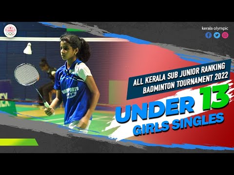 U13 GIRLS SINGLES FINAL |  ALL KERALA SUB JUNIOR RANKING BADMINTON TOURNAMENT 2022 | TOSS ACADEMY