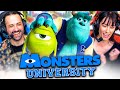 MONSTERS UNIVERSITY 2013 MOVIE REACTION FIRST TIME WATCHING Full Movie Review Monsters Inc