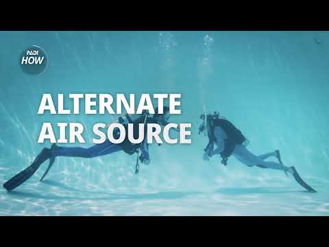 How to share the alternate air source when Scuba diving