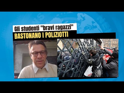 Zuppa di Porro 19 feb - Gli studenti "bravi ragazzi" bastonano i poliziotti