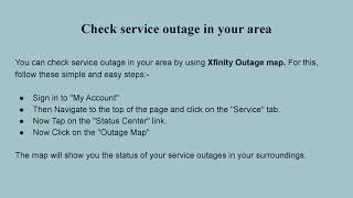 How do I report a Comcast Internet outage