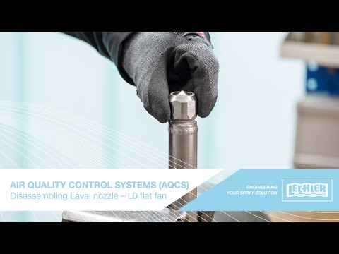 Air Quality Control Systems (AQCS) - Disassembling Laval nozzle - L0 flat fan