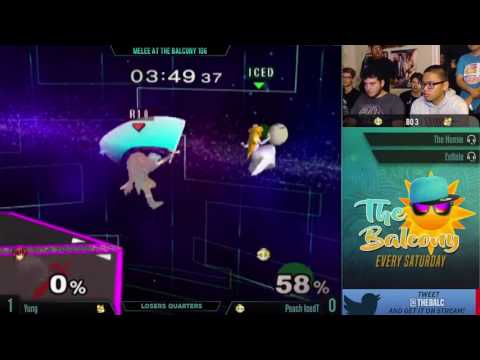 Melee @ the Balcony 105 (The Final Balc) - Losers Quarters ft. Yung (Falco) VS Peach IcedT (Peach)