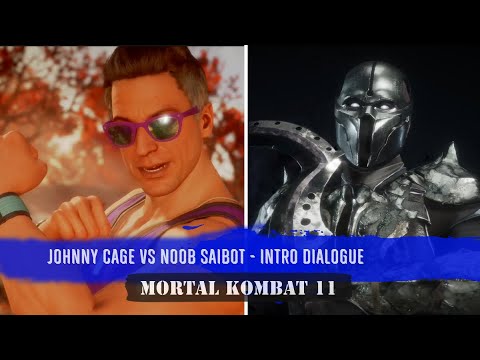 Johnny Cage vs Noob Saibot: Mortal Kombat 11 Intro Dialogue (Wide)