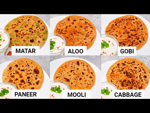 6 ways to make delicious parathas | 6 Stuffed Paratha by KabitasKitcen | Paratha Recipe | Kabitas...