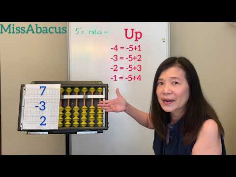 Abacus Mental Arithmetic Ep.10 - 5's rules : -4,-3,-2,-1